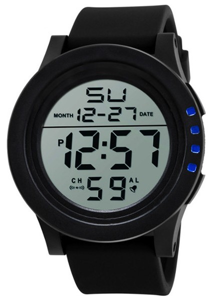 Mavi 50 M Su Geçirmez Erkek Dijital Spor Açık Kol Saati Erkekler Için Otomatik Spor Otomatik Tarih Izle Erkek Akıllı Montre Homme (Yurt Dışından)