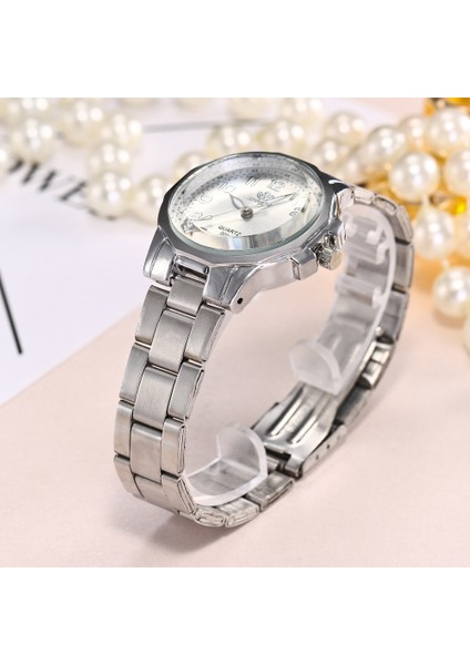 E Kadın Altın Izle Moda Kadın Saatler Bayanlar Yaratıcı Çelik Kadın Bilezik Saatler Kadın Saat Relogio Feminino Montre Femme (Yurt Dışından) indirimleri