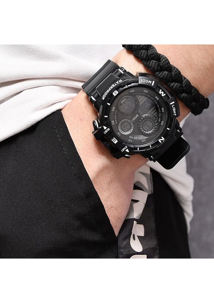 Kırmızı Moda Askeri Dijital Saat Erkek Spor Su Geçirmez Açık Kronograf El Saati G Elektronik Şok Piyade Kol Saati (Yurt Dışından) modelleri
