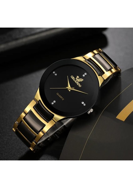 Beyaz 2021 Yüksek Kaliteli Erkekler Paslanmaz Çelik Quartz Saat Relogio Masculino Erkek Moda Rahat Iş Kol Saati Saat Sıcak Yeni (Yurt Dışından)
