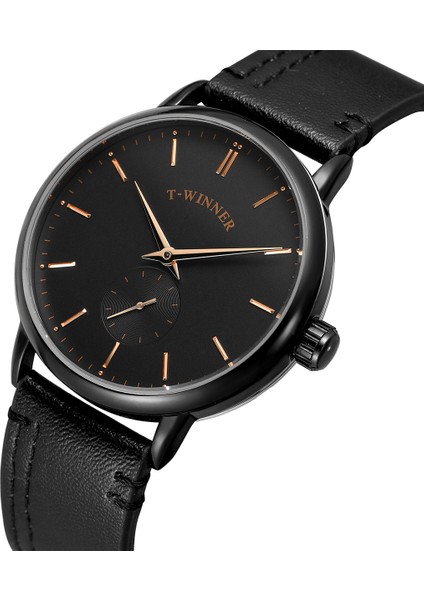 Stil 4 Yeni Kazanan Izle Ultra Ince Iş Saatleri Erkekler Lüks Mekanik Bilek Kol Saati Elbise Siyah Deri Erkek Saat Hediye (Yurt Dışından) fiyatları