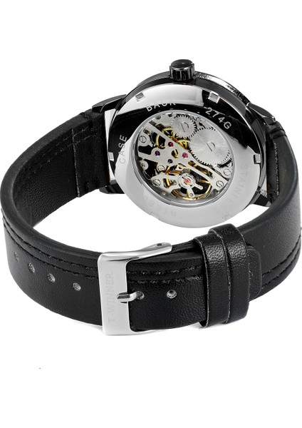 Stil 4 Yeni Kazanan Izle Ultra Ince Iş Saatleri Erkekler Lüks Mekanik Bilek Kol Saati Elbise Siyah Deri Erkek Saat Hediye (Yurt Dışından) indirimleri