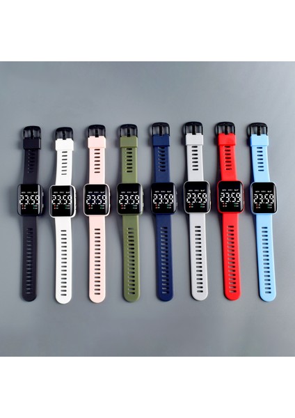 Lacivert Izle Erkekler Su Geçirmez Spor Çocuk Saatler LED Dijital Kol Saati Öğrenci Kız Erkek Kol Saati Elektronik Saat Kız Izle (Yurt Dışından) fırsatları