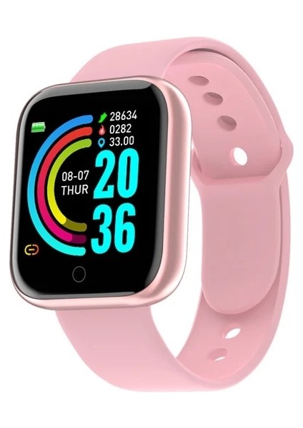 Pembe Moda Akıllı Dijital Saat Erkekler Kadınlar Için Bluetooth Çağrı Hatırlatma ile Uzaktan Kamera Kalp Hızı Izleme Spor Şarj Cihazı Ekleyin (Yurt Dışından)