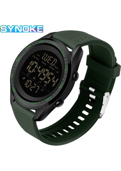 Armygreen Synoke Askeri Yeşil Saatler Erkek Spor Dalış Dijital Kol Saati 50 M Su Geçirmez Ultra Ince Erkek Elbise Saat Relogio Masculino (Yurt Dışından) indirimleri