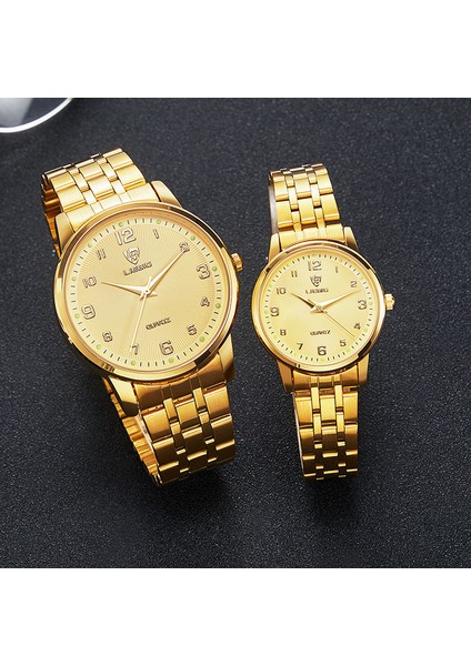 Adam Için Altın Lıebıg Lüks Altın Kuvars Kol Saati Kadınlar Için Moda Paslanmaz Çelik Bilezik Saatler Kadın Bayanlar Saat Relogio Feminino (Yurt Dışından) modelleri