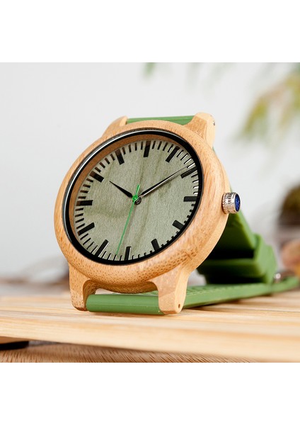 Ekstra Beyaz Bant Bobo Bırd Bambu Ahşap Izle Erkekler Kuvars Izle Yeşil Silikon Kayış ile Ekstra Bant Erkek Hediye Kutusu ile Relogio Masculino W-B06 (Yurt Dışından) fırsatları