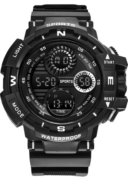 02 Moda Askeri Dijital Saat Erkek Spor Için Su Geçirmez Açık Kronograf El Saati G Elektronik Şok Yaratıcı Kol Saati (Yurt Dışından) fırsatları