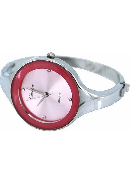 Gümüş Pembe Reloj Mujer Moda Kadın Saatler Marka Saat Kadın Bilezik Izle Bayan Kuvars Kol Saati Kadın Relogio Feminino Montre Femme (Yurt Dışından)