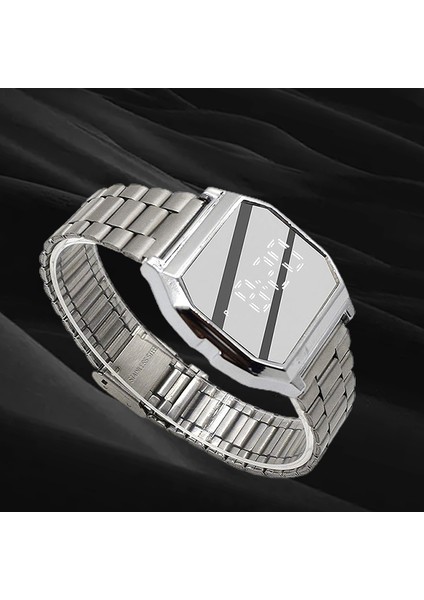 Altın Tarafı Yeni Elektronik Dijital Saat Çok Fonksiyonlu Moda Izle Rahat Kol Saati Kadın Erkek Için (Yurt Dışından) modelleri