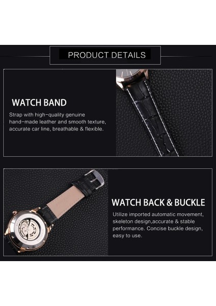 Gül Beyaz Saatler Erkek 2021 Otomatik Iş Klasik Saat Erkekler Lüks Marka Deri Kayış Mekanik Saat Yeni Sevgilisi Hediye Montre Homme (Yurt Dışından) indirimleri