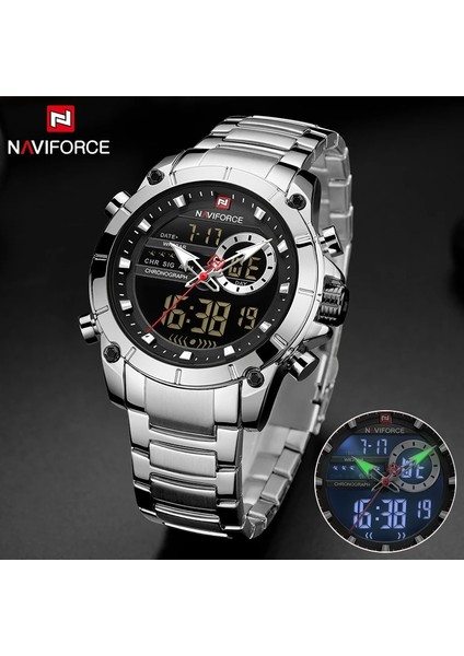 Kahve Relogio Masculino Navıforce Üst Marka Erkek Saatler Moda Lüks Kuvars Izle Erkek Askeri Chronograph Spor Kol Saati Saat (Yurt Dışından)