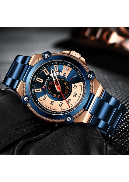 Gül Altın Siyah Yenı Curren Erkek Saatler En Lüks Marka Erkekler Su Geçirmez Kuvars Bilek Izle Paslanmaz Çelik Otomatik Tarih Erkek Saat Spor Saat (Yurt Dışından) modelleri