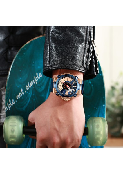 Gül Altın Siyah Yenı Curren Erkek Saatler En Lüks Marka Erkekler Su Geçirmez Kuvars Bilek Izle Paslanmaz Çelik Otomatik Tarih Erkek Saat Spor Saat (Yurt Dışından) fırsatları