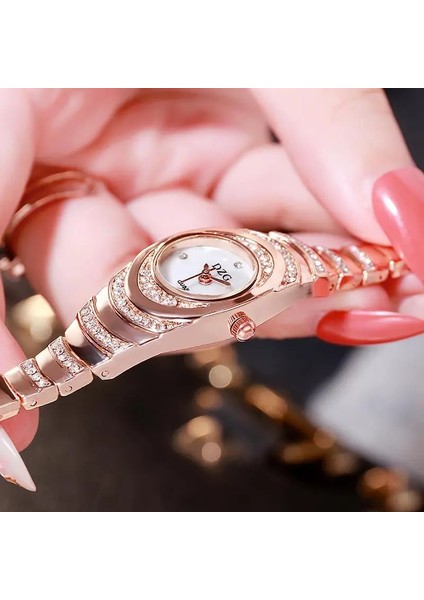 Gül 2020 Marka Lüks Bilezik Izle Kadın Saatler Gül Altın Kadın Saatleri Elmas Bayan Izle Saat Relogio Feminino Reloj Mujer (Yurt Dışından)