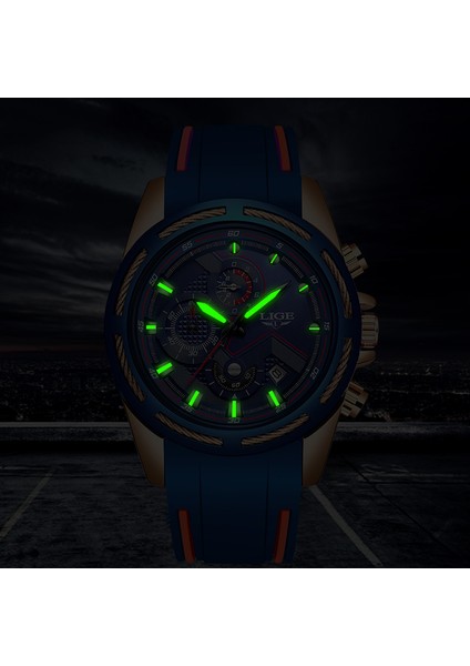 Tüm Siyah Lıge Üst Marka Lüks Erkek Saatler Rahat Spor Kuvars Izle Erkekler Için Iş Moda Su Geçirmez Kol Saati Relogio Masculino + Kutu (Yurt Dışından)