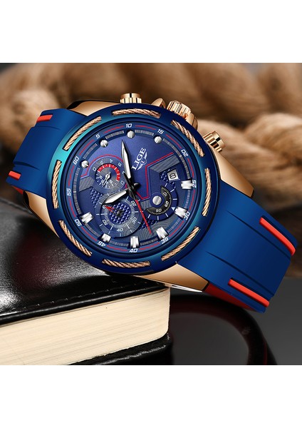 Tüm Siyah Lıge Üst Marka Lüks Erkek Saatler Rahat Spor Kuvars Izle Erkekler Için Iş Moda Su Geçirmez Kol Saati Relogio Masculino + Kutu (Yurt Dışından)