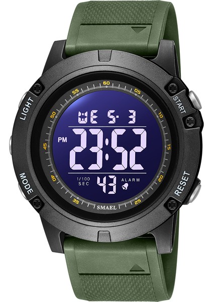 Armygreen Smael Erkek Saatler Lüks Marka Askeri Dijital Spor Saat Moda Su Geçirmez LED Işık Bilek Izle Erkekler Için 1902 Kronometre (Yurt Dışından)
