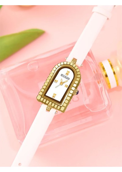 Pembe Reloj Mujer Moda Gül Altın Izle Kadınlar Için Deri Kayış Kuvars Kol Saati Bayanlar Altın Bilezik Saatler Relogio Feminino (Yurt Dışından) indirimleri