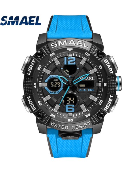 Armygreen Askeri Izle Ordu Spor 50 M Su Geçirmez Büyük Kadran Saat LED Işık Hafta Ekran Kuvars Kol Saati Dijital 8039 Spor Saatler Erkekler (Yurt Dışından)
