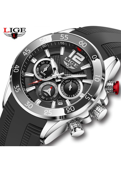 Gül Altın Siyah Relogio Masculino 2021 Yeni Spor Erkek Saatler Lıge Üst Marka Lüks Silikon Izle Erkekler Kuvars Saat Su Geçirmez Kol Saatleri + Kutu (Yurt Dışından) fiyatları