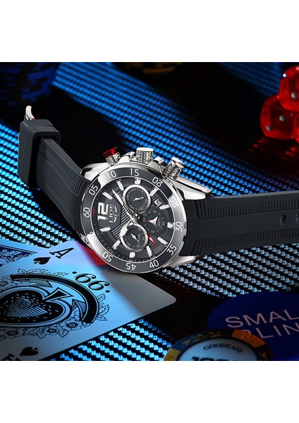 Gül Altın Siyah Relogio Masculino 2021 Yeni Spor Erkek Saatler Lıge Üst Marka Lüks Silikon Izle Erkekler Kuvars Saat Su Geçirmez Kol Saatleri + Kutu (Yurt Dışından) fırsatları