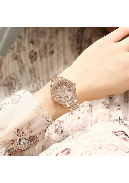 Gümüş Lüks Yıldızlı Gökyüzü Elmas Kadın Izle Altın Bayanlar Bilek Saatler Taklidi Kadın Bilezik Saatler Kadın Relogio Feminino (Yurt Dışından) indirimleri