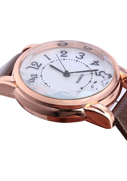 Pembe Kadın Bilezik Izle Kadın Analog Kuvars Saatler Moda Saat Bayanlar Kol Saati Basit Suni Deri Kol Saati (Yurt Dışından)