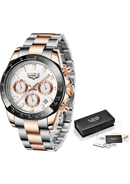 Lıge 2022 Üst Marka Lüks Erkek Saatler Moda Iş Izle Erkekler Spor Su Geçirmez Kronograf Kuvars Bilek Izle Erkekler + Kutusu (Yurt Dışından) fiyatları