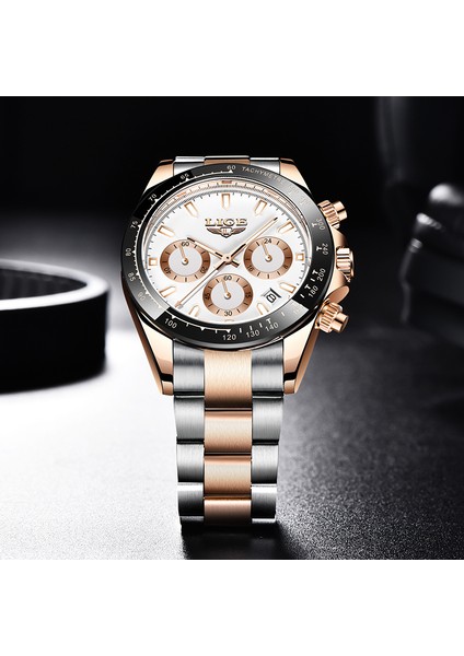 Lıge 2022 Üst Marka Lüks Erkek Saatler Moda Iş Izle Erkekler Spor Su Geçirmez Kronograf Kuvars Bilek Izle Erkekler + Kutusu (Yurt Dışından) indirimleri