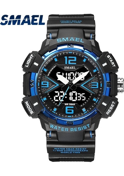 Blueorange Askeri Saatler Kuvars Smael Ikili Zaman Göstergesi 50M Suya Dayanıklı Şok Dayanıklı Çalar Saat 8076 Dijital Spor Saat Erkekler (Yurt Dışından) fiyatları