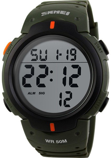 Armygreen Skmeı Üst Erkek Saat Moda Büyük Kadran Spor Saatler 50 M Su Geçirmez Çalar Saat Dijital Erkek Kol Saati Relogio Masculino (Yurt Dışından)