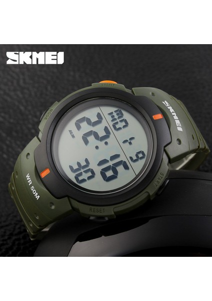 Armygreen Skmeı Üst Erkek Saat Moda Büyük Kadran Spor Saatler 50 M Su Geçirmez Çalar Saat Dijital Erkek Kol Saati Relogio Masculino (Yurt Dışından)