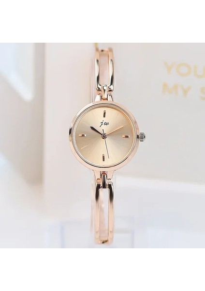 Gül Altın Küçük Kadran Gül Altın Kadın Moda Saatler Lüks Alaşım Kayış Kuvars Bayanlar Bilezik Saat Saat Kız Aksesuarları Dropshipping (Yurt Dışından)
