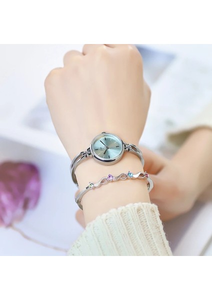 Gül Altın Küçük Kadran Gül Altın Kadın Moda Saatler Lüks Alaşım Kayış Kuvars Bayanlar Bilezik Saat Saat Kız Aksesuarları Dropshipping (Yurt Dışından)