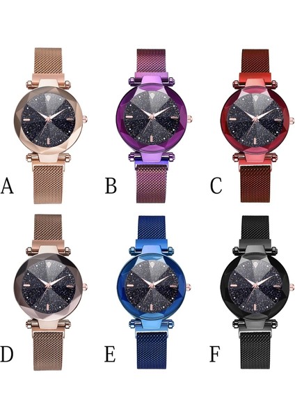 Altın Aydınlık Yıldızlı Kadın Saatler Basit Kuvars Bayanlar Bilezik Izle Rahat Saat Severler Kız Bayanlar Kol Saati Elbise Izle 6 Renkler (Yurt Dışından) fiyatları
