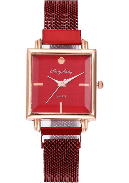 Kırmızı 2020 Lüks Kadın Saatler Şık Elmas Altın Kayış Bayanlar Kol Saati Manyetik Bilezik Izle Kadın Saat Relogio Feminino (Yurt Dışından)