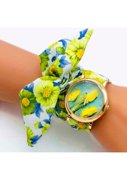 Altın 40 Shsby Yeni Moda Çiçek Kadın Elbise Saatler Bayanlar Çiçek Kumaş Kuvars Kol Saati Tatlı Kızlar Bilezik Izle Relogio Feminino (Yurt Dışından) fiyatları