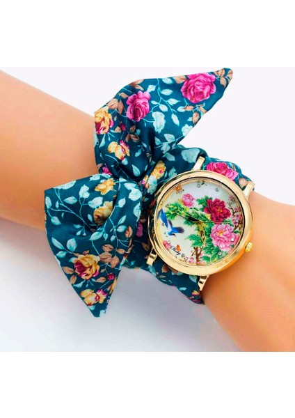 Altın 40 Shsby Yeni Moda Çiçek Kadın Elbise Saatler Bayanlar Çiçek Kumaş Kuvars Kol Saati Tatlı Kızlar Bilezik Izle Relogio Feminino (Yurt Dışından) modelleri
