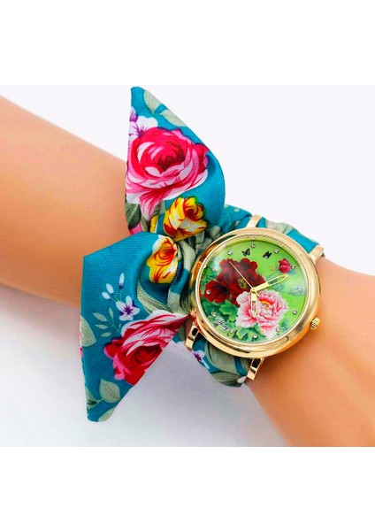 Altın 40 Shsby Yeni Moda Çiçek Kadın Elbise Saatler Bayanlar Çiçek Kumaş Kuvars Kol Saati Tatlı Kızlar Bilezik Izle Relogio Feminino (Yurt Dışından) indirimleri