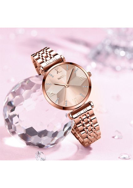 Yeşil Nıbosı Gül Altın Izle Kadın Saatler Bayanlar Paslanmaz Çelik Kadın Bilezik Saatler Kadın Saat Relogio Feminino Montre Femme (Yurt Dışından) fırsatları