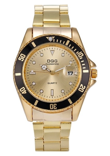 Stil 2 Erkek Saatler 2023 Lüks Marka Casual Kuvars Izle Erkekler Paslanmaz Çelik Tarih Takvim Saatler Relogio Masculino Erkek Yeşil Saat (Yurt Dışından)
