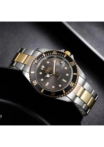 Stil 2 Erkek Saatler 2023 Lüks Marka Casual Kuvars Izle Erkekler Paslanmaz Çelik Tarih Takvim Saatler Relogio Masculino Erkek Yeşil Saat (Yurt Dışından)