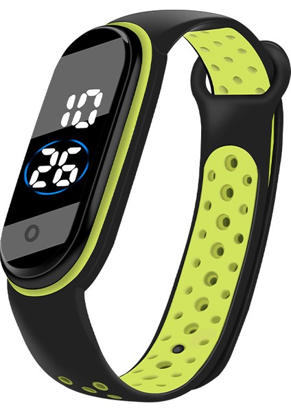 Grwt Moda Bilezik Izle Erkekler Kadınlar Için Içi Boş Kayış Su Geçirmez Spor Elektronik Kol Saati LED Dijital Kadın Saat Sevgilisi Için Hediye (Yurt Dışından)