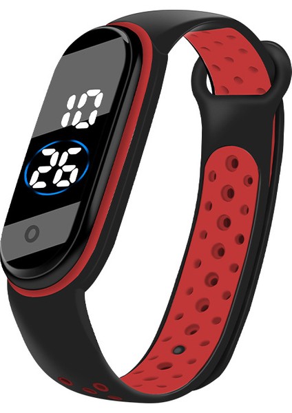 Grwt Moda Bilezik Izle Erkekler Kadınlar Için Içi Boş Kayış Su Geçirmez Spor Elektronik Kol Saati LED Dijital Kadın Saat Sevgilisi Için Hediye (Yurt Dışından)