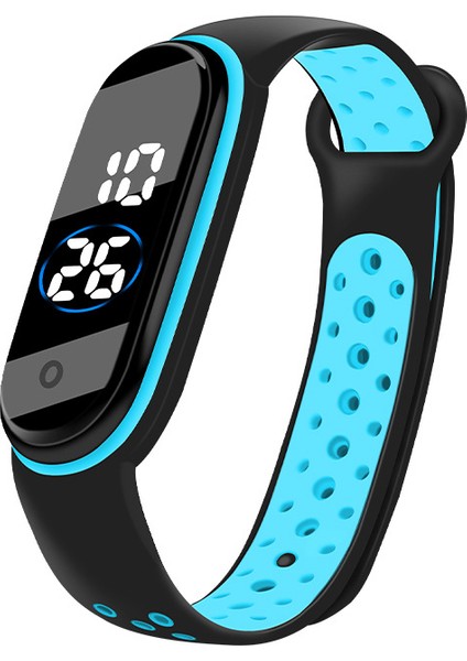Grwt Moda Bilezik Izle Erkekler Kadınlar Için Içi Boş Kayış Su Geçirmez Spor Elektronik Kol Saati LED Dijital Kadın Saat Sevgilisi Için Hediye (Yurt Dışından)
