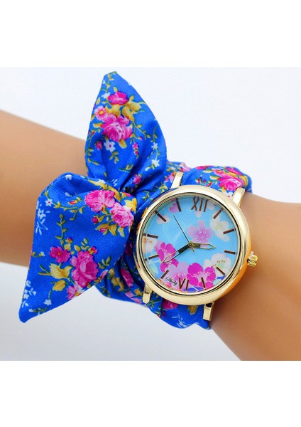 Altın 69 Shsby Yeni Kadın Saat Moda Lüks Bayanlar Kuvars Kol Saati Üst Marka Çiçek Kumaş Bilezik Izle Çiçek Kadın Saatler Reloj (Yurt Dışından)