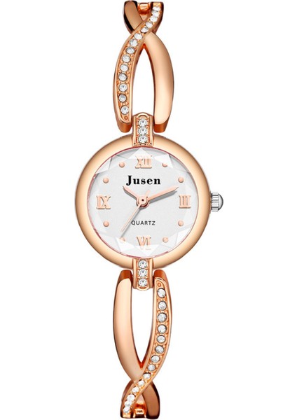 Gül Altın ve Pembe Lüks Kuvars Kol Saati Kadın Moda Kuvars Kadın Kol Saati Güzel Bilezik Izle Elmas Öğrenci Bileklik Saat (Yurt Dışından) modelleri