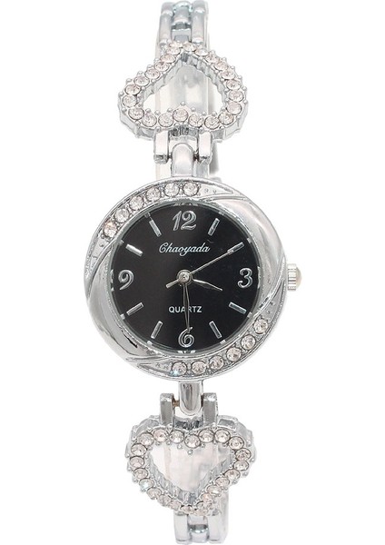 Altın Altın Moda Kadın Bilezik Izle Kadın Bayanlar Bilek Saatler Bling Kristal Analog Saat Kadın Elbise Kuvars Izle Montre Femme O140 (Yurt Dışından) fırsatları