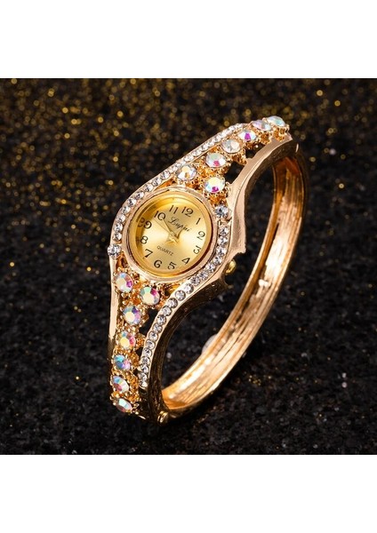 Beyaz 2022 Kadın Saatler Lüks Elmas Gül Altın Bayanlar Kol Saatleri Kadın Bilezik Izle Kadınlar Için Şık Saat Relogio Feminino (Yurt Dışından)